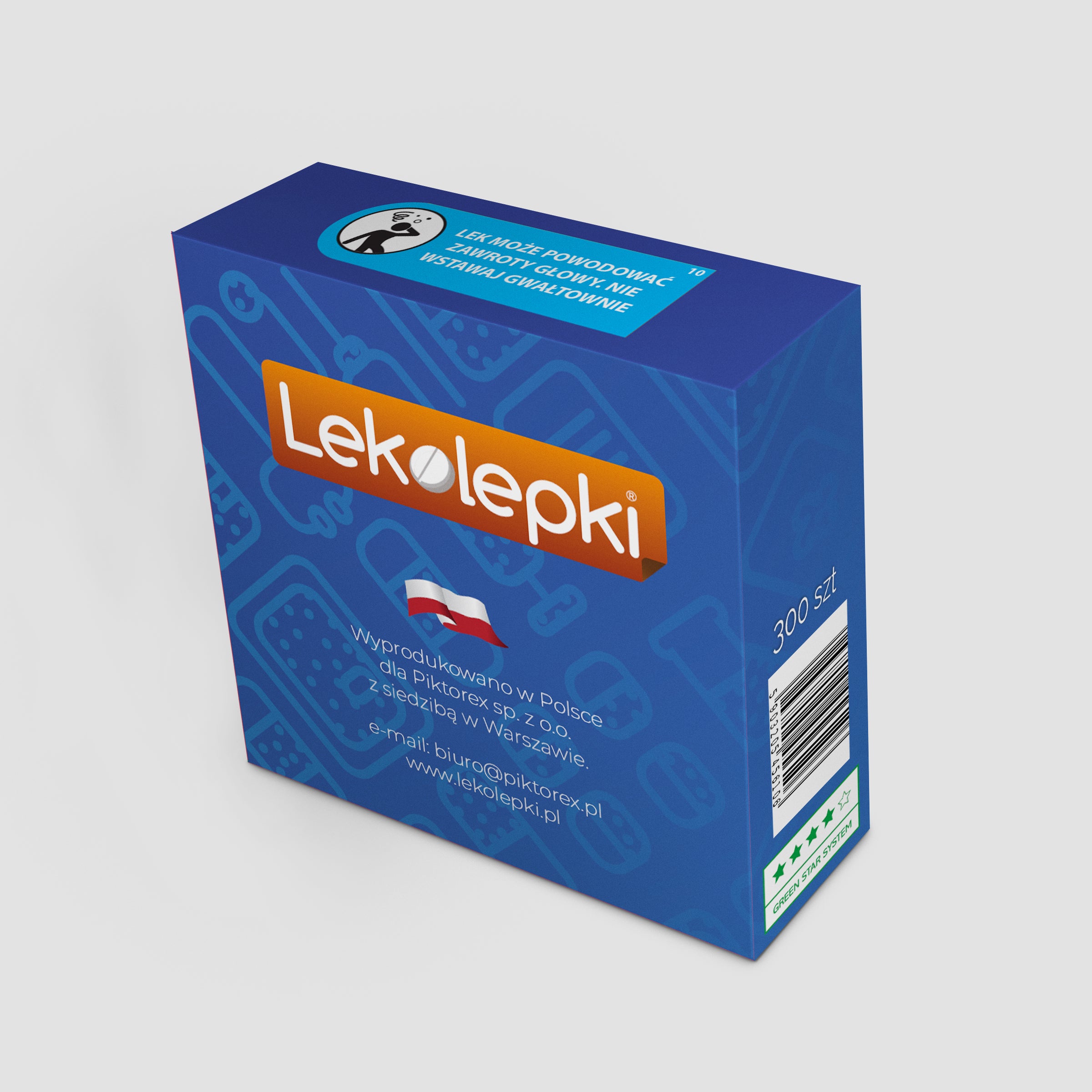 LEK MOŻE POWODOWAĆ ZAWROTY GŁOWY. NIE WSTAWAJ GWAŁTOWNIE