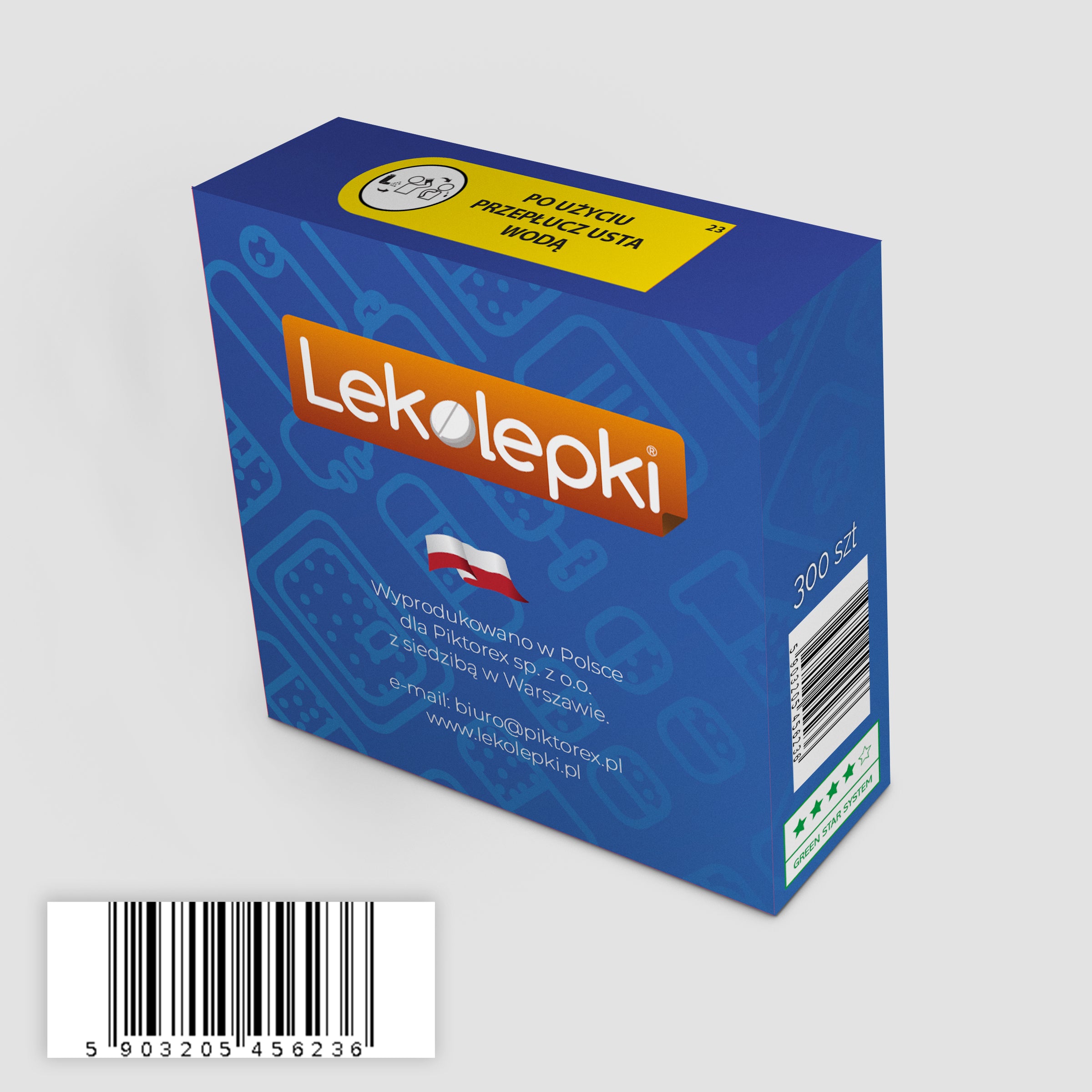 PO UŻYCIU PRZEPŁUCZ USTA WODĄ